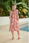 LUNA DRESS - red flora